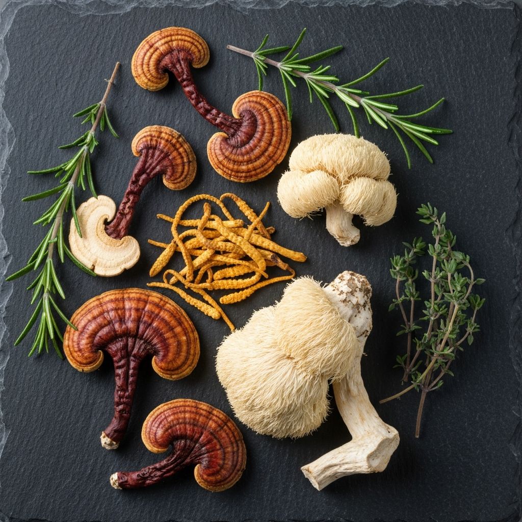 Pflanzliche Adaptogene und Heilpilze